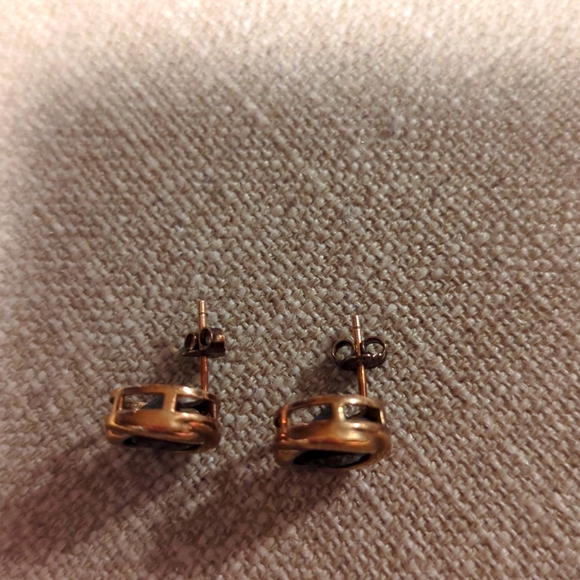 Plated sterling silver necklace and earring set - Picture 2 of 3